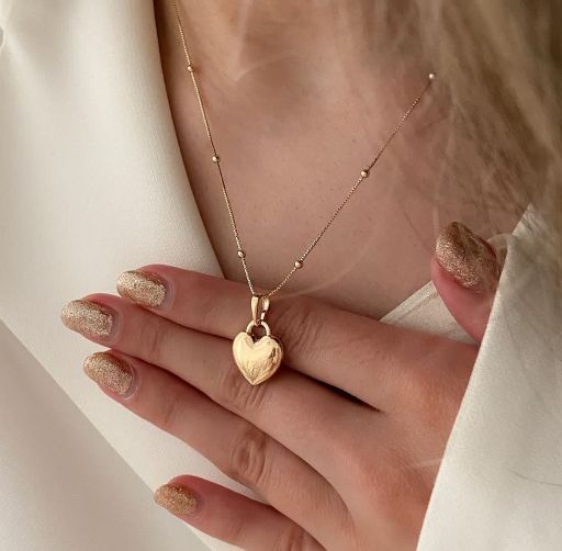 پلاک قلبی بدون زنجیر ژوپینگ کد 1175